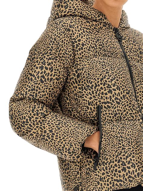 michael kors cheetah puffer jacket|packable down jacket michael kors.